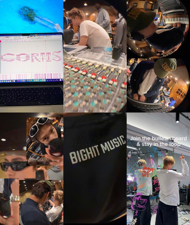 8月7日にTikTokにて一挙公開されたCORTISの動画より。(P)&(C)BIGHIT MUSIC