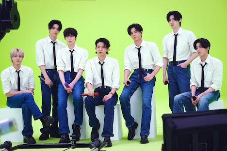 「ENHYPEN VR CONCERT : IMMERSION」撮影の様子。