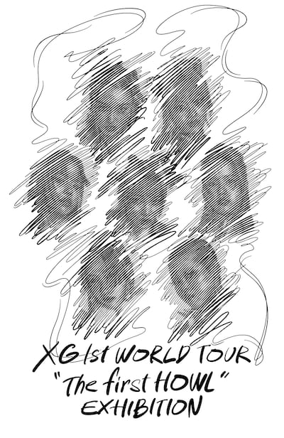 「XG 1st WORLD TOUR “The first HOWL” EXHIBITION」告知ビジュアル