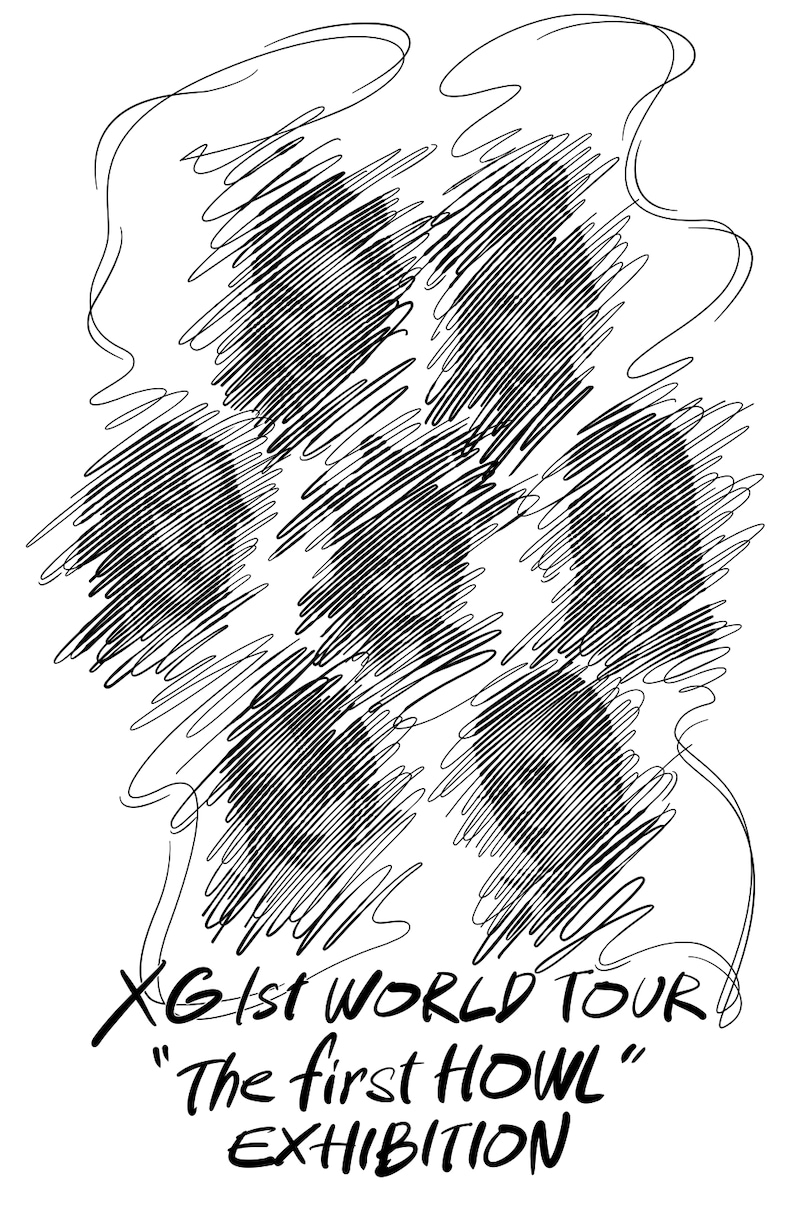 「XG 1st WORLD TOUR “The first HOWL” EXHIBITION」告知ビジュアル