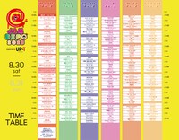 「@JAM EXPO 2025 supported by UP-T」2025年8月30日公演のタイムテーブル。