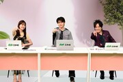 左から林美桜アナウンサー、若井滉斗（Mrs. GREEN APPLE）、松陰寺太勇（ぺこぱ）。©テレビ朝日