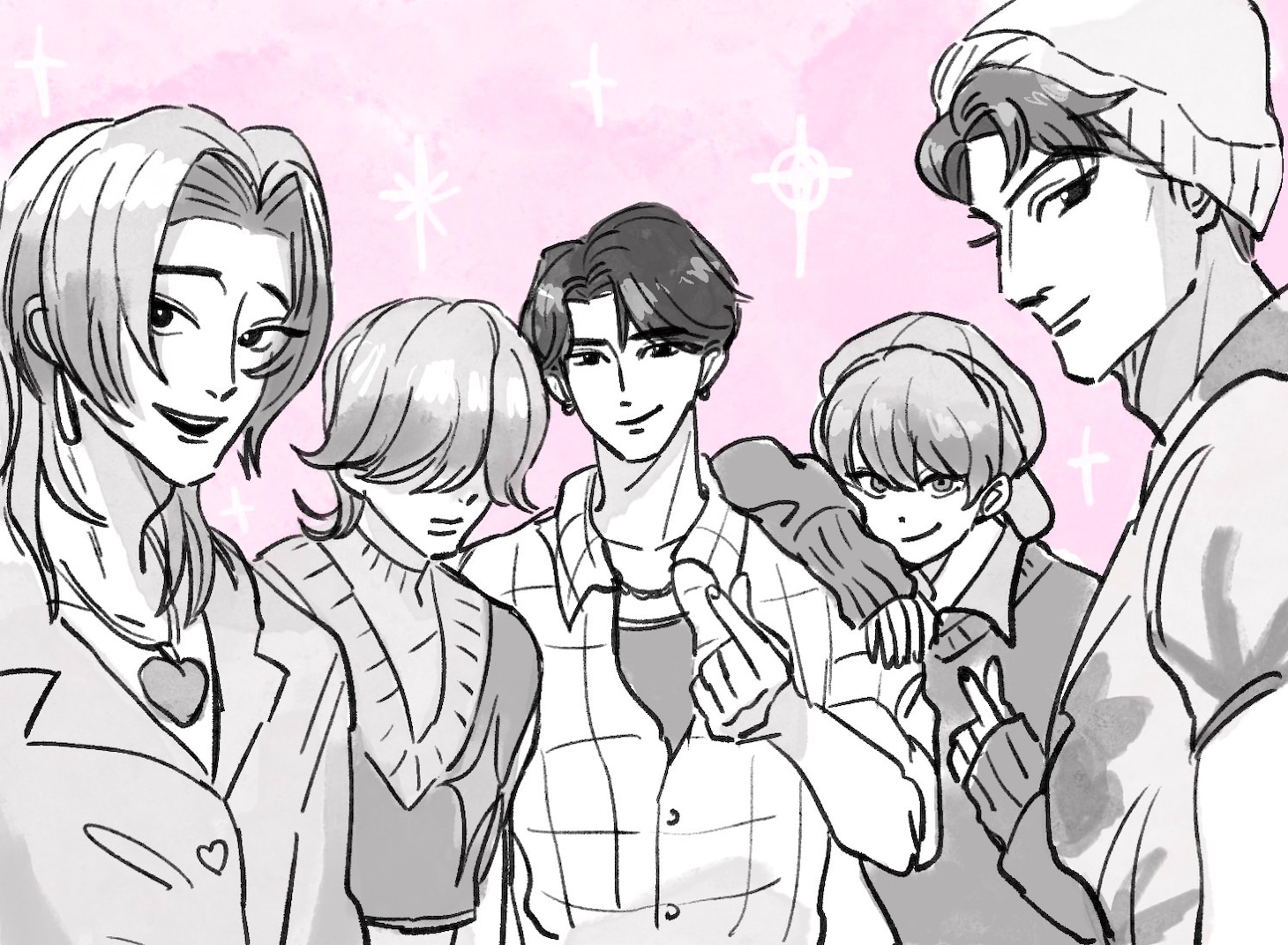 今月のイラスト:Saja Boys(「KPOPガールズ!デーモン・ハンターズ」)