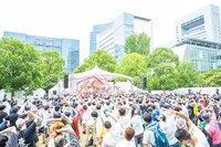 「TIF」恒例の朝のラジオ体操。