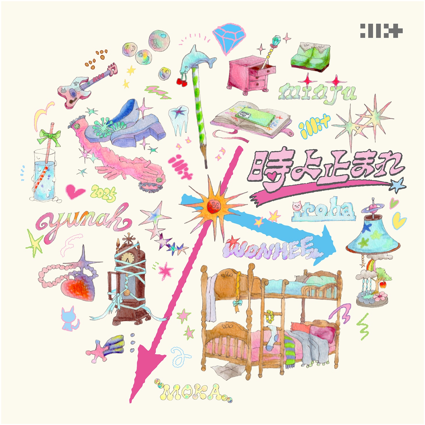 ILLIT「時よ止まれ」ジャケット (P)&(C) BELIFT LAB Inc.