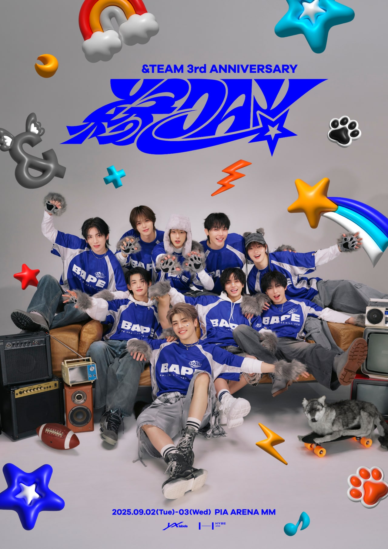 &TEAMが結成3周年をぴあアリーナMMでお祝い - 音楽ナタリー &TEAMが結成3周年をぴあアリーナMMでお祝い - 音楽ナタリー