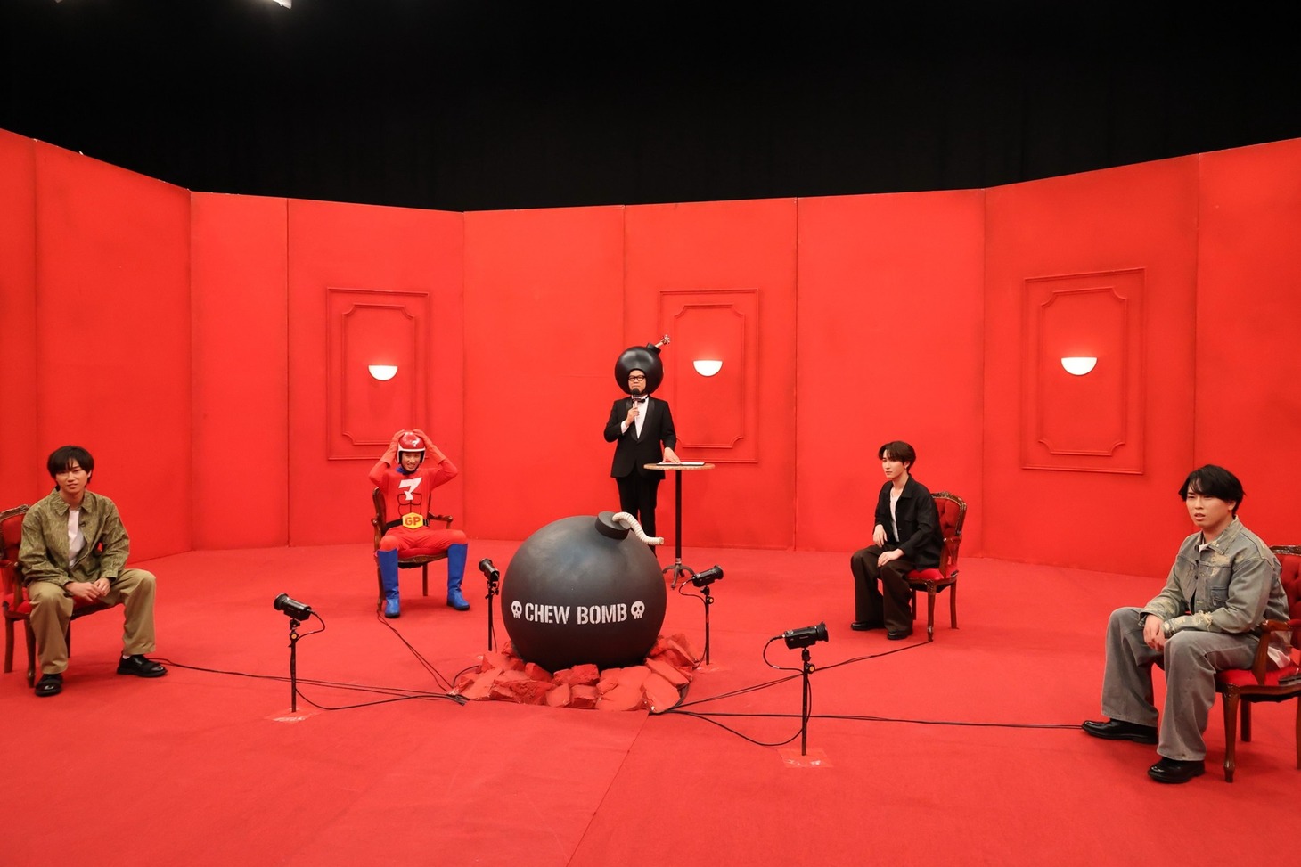 「ボムマジ爆発 今夜決定！Snow Manで一番ヤバいヤツは誰だSP」の様子。©フジテレビ