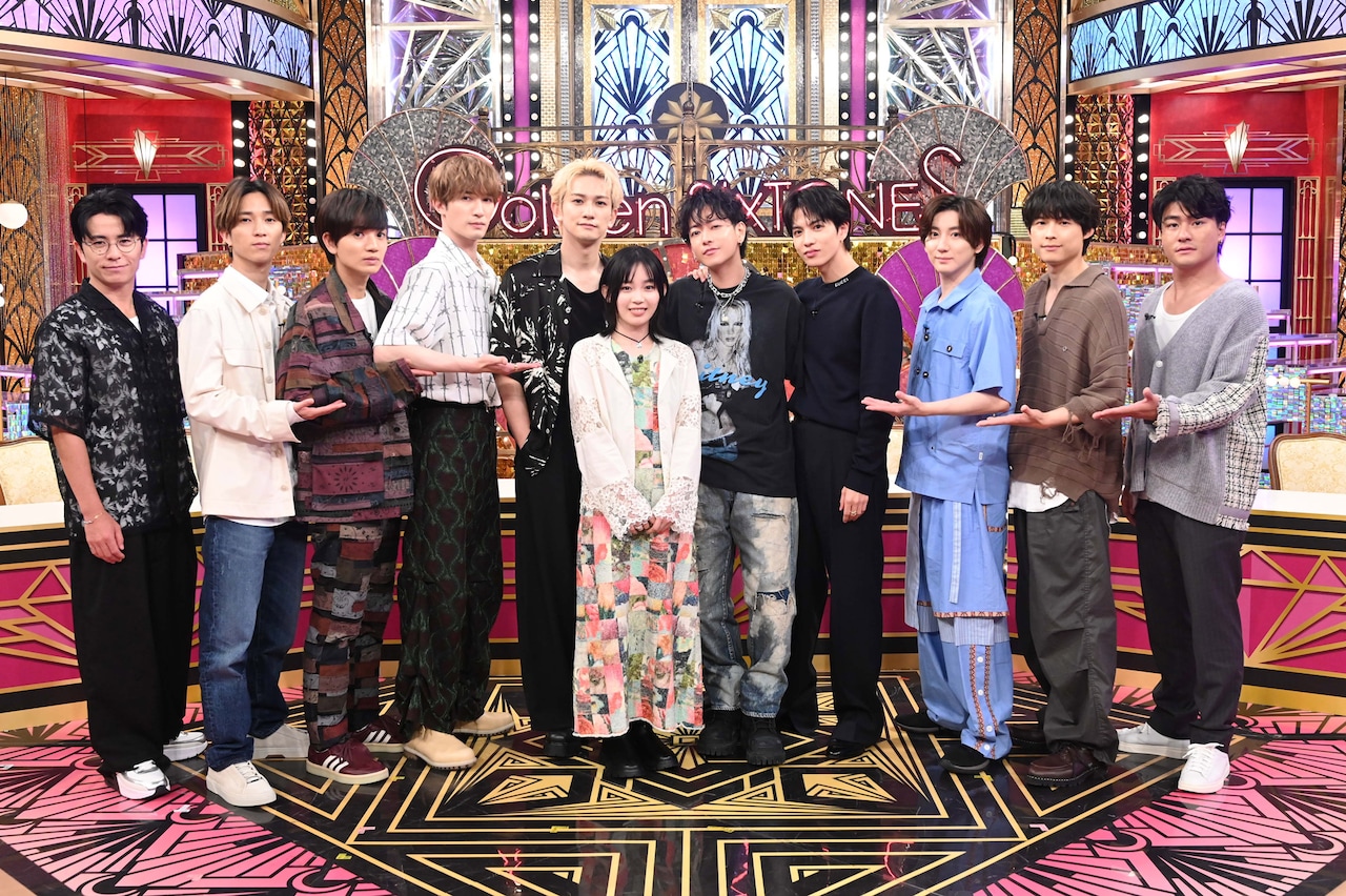 SixTONESとTENBLANKの佐藤健、宮崎優、町田啓太、志尊淳。