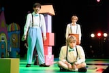 左から河井ゆずる(アインシュタイン)、二階堂高嗣(Kis-My-Ft2)、松倉海斗(Travis Japan)。