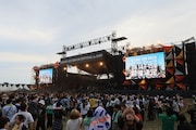 終演直後のSUN STAGEの様子。©RISING SUN ROCK FESTIVAL （撮影：n-foto RSR team）
