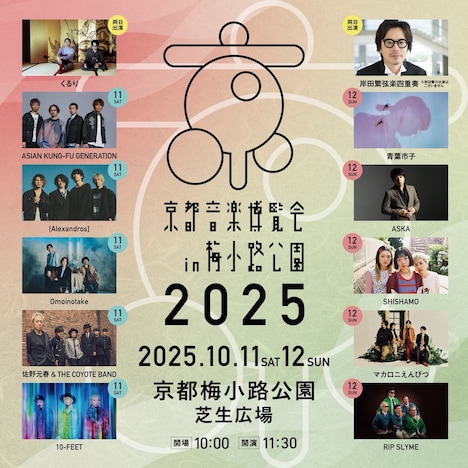 「京都音楽博覧会2025 in 梅小路公園」ビジュアル