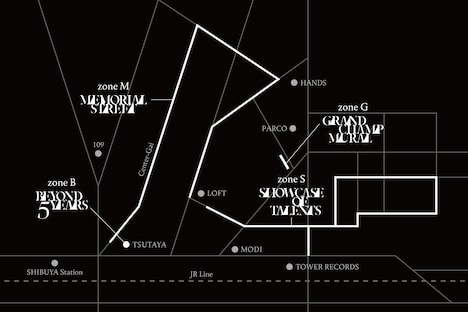 「BMSG STREET GALLERY」マップ