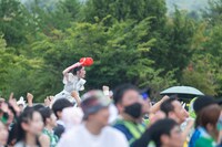 ピコピコハンマーでゾンビに立ち向かう風見和香。