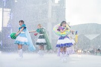 あまりの水量に唖然とするえびちゅう。