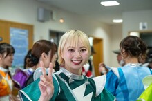 本番直前の安本彩花。