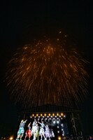 夜空を彩る打ち上げ花火。