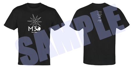 坂本真綾「30周年記念ベストアルバム M30 ~Your Best~」VICTOR ONLINE STORE限定盤付属Tシャツのデザイン。