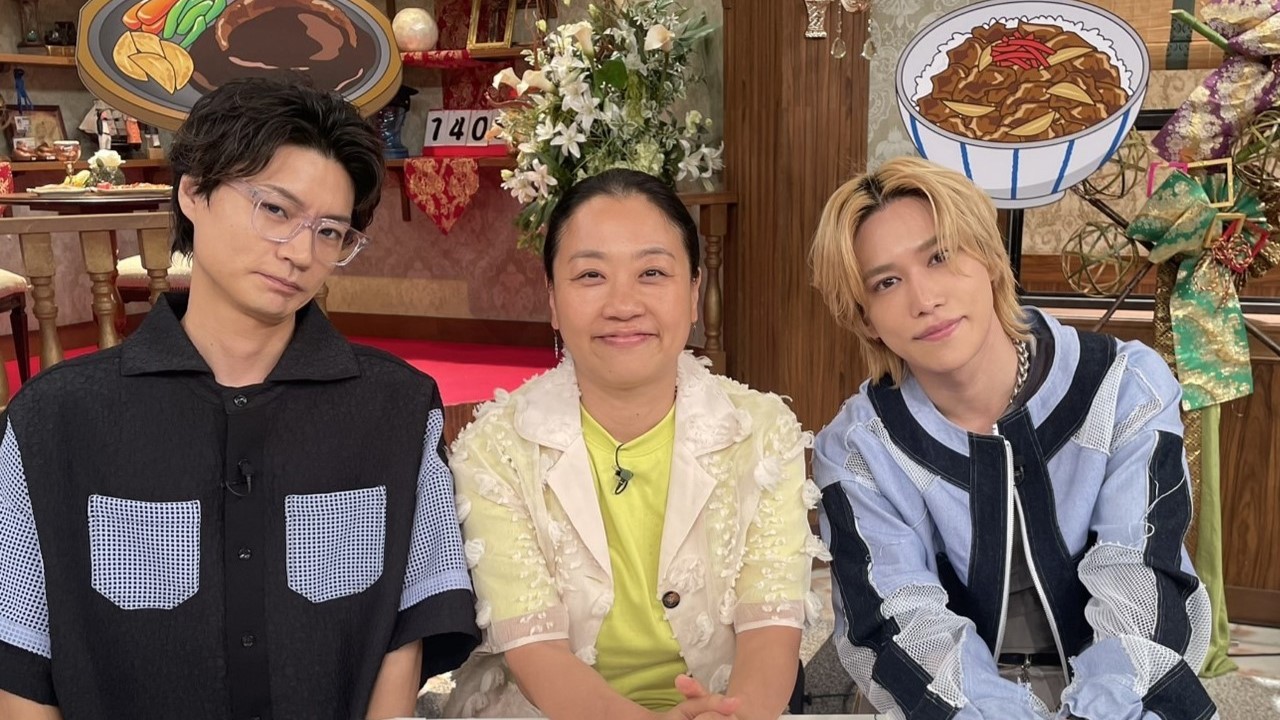 左から横尾渉、いとうあさこ、千賀健永。(c)テレビ朝日