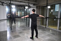 「Dancing Reel」3Dキャプチャされる様子。