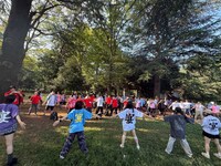 「#宴ラジオ体操部」の様子。