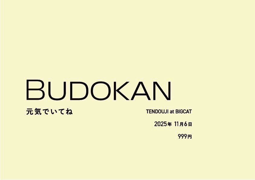 「TENDOUJI "BUDOKAN"」大阪公演のフライヤー。