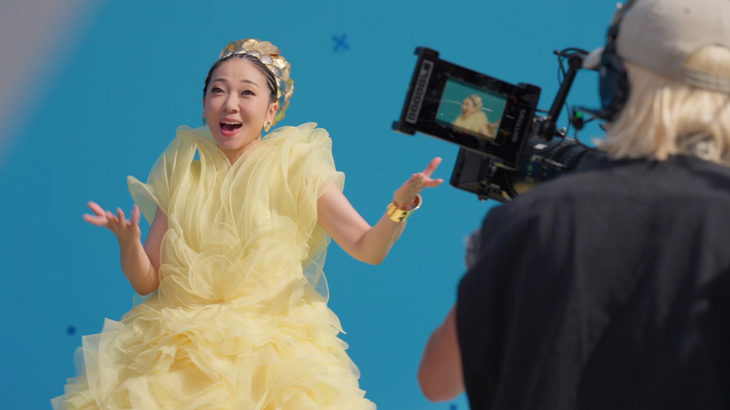 新テレビCM「ポテトの女王」篇メイキングカット