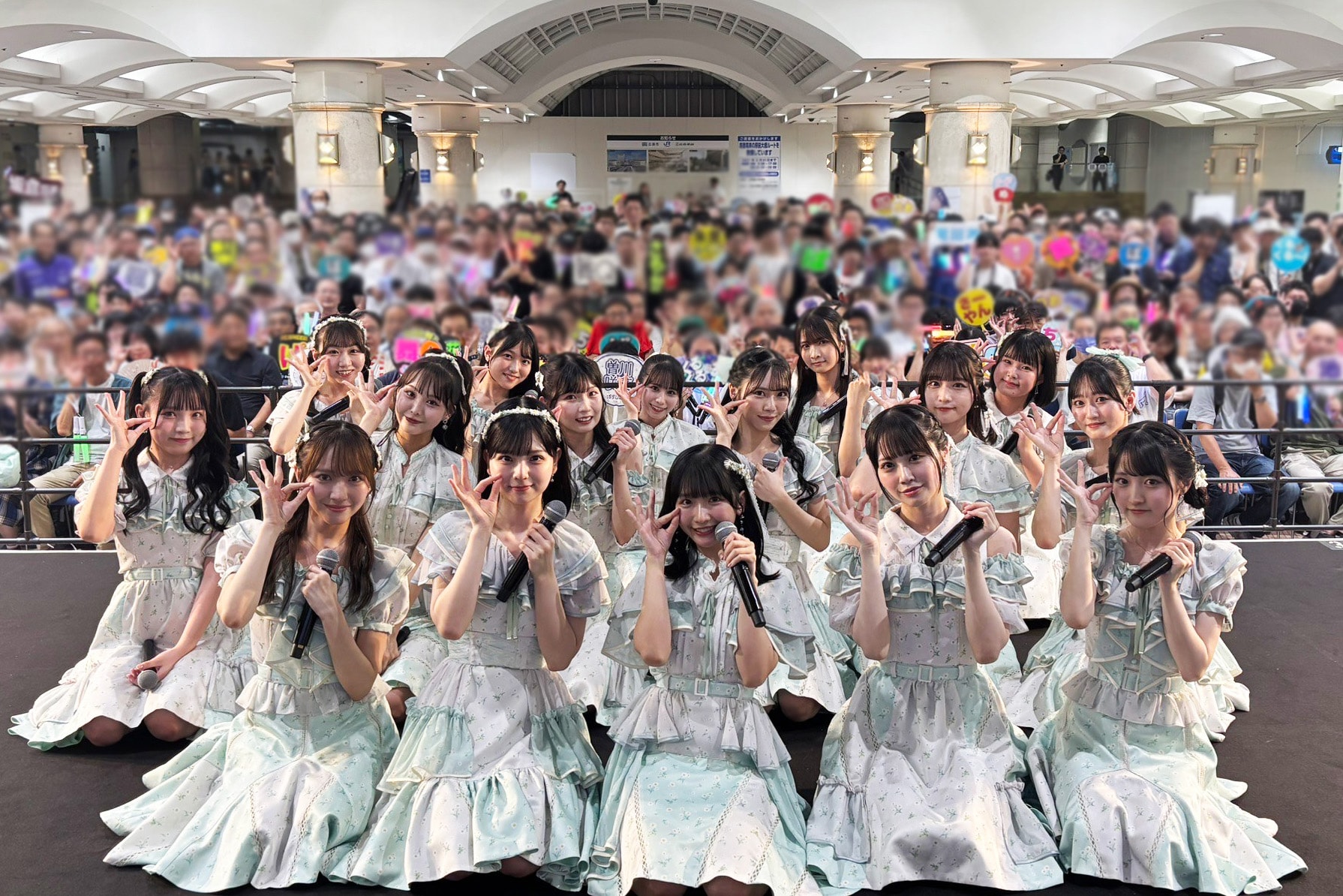 STU48新シングル発売日に広島駅でパフォーマンス！高雄さやか