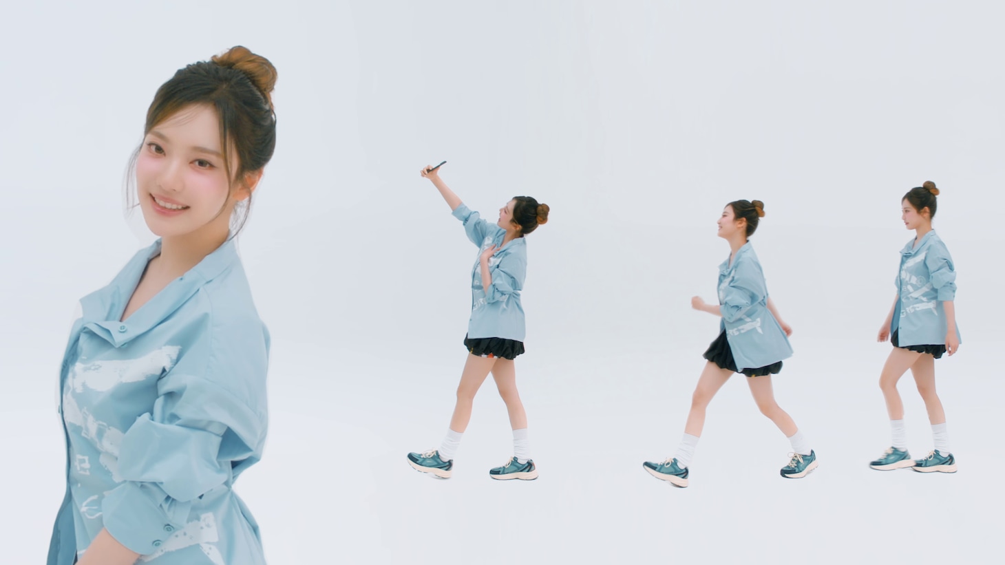 「FILA × ニンニン（aespa）ECHAPPE」ムービーより。
