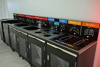 アリーナで排出されるゴミは100%リサイクルを実施。