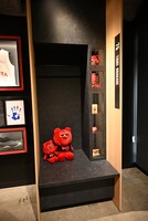 ALVARK AREAには選手が使っているクラブハウスのロッカーも展示。