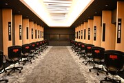 アリーナに隣接するアルバルク東京クラブハウスのロッカールーム。