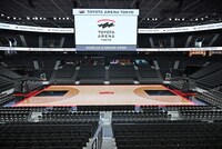 3F（下層席）最後方からの眺め。コンサート開催時のステージ位置は写真右側が想定されている。