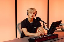 Apple Musicのラジオ番組「これ聴いてます」にゲスト出演した豆原一成（JO1）。