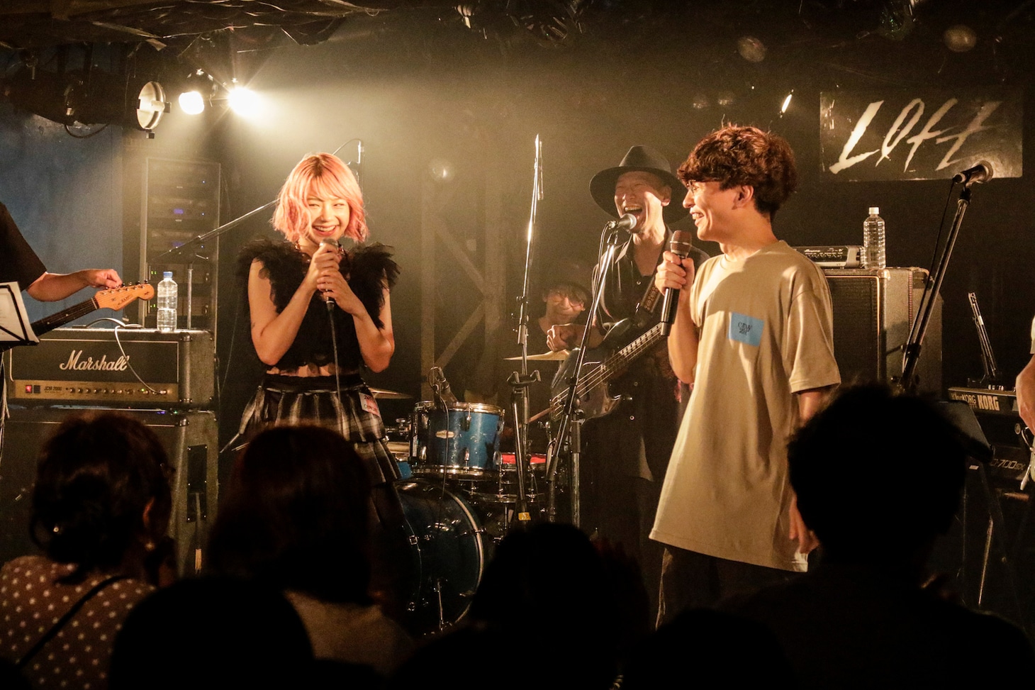 左から北澤ゆうほ、加藤慎一、meiyo。