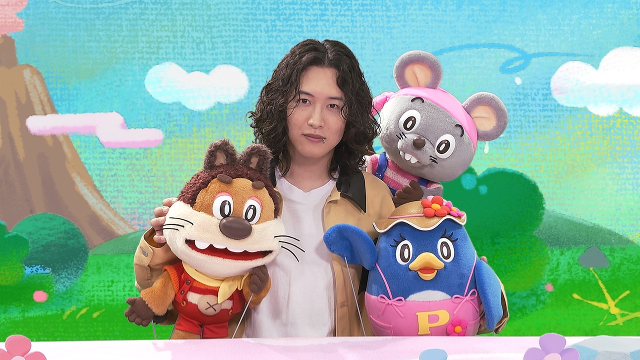キタニタツヤ、じゃじゃ丸、ぴっころ、ぽろり。©「にこにこ・ぷん NEO」製作委員会／スタジオじゃぴぽ