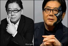 秋元康とAI秋元康。©︎日本テレビ