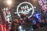 「INUWASI BAND SET FREE LIVE〝狗夏一閃〟」の様子。(撮影:真島洸)