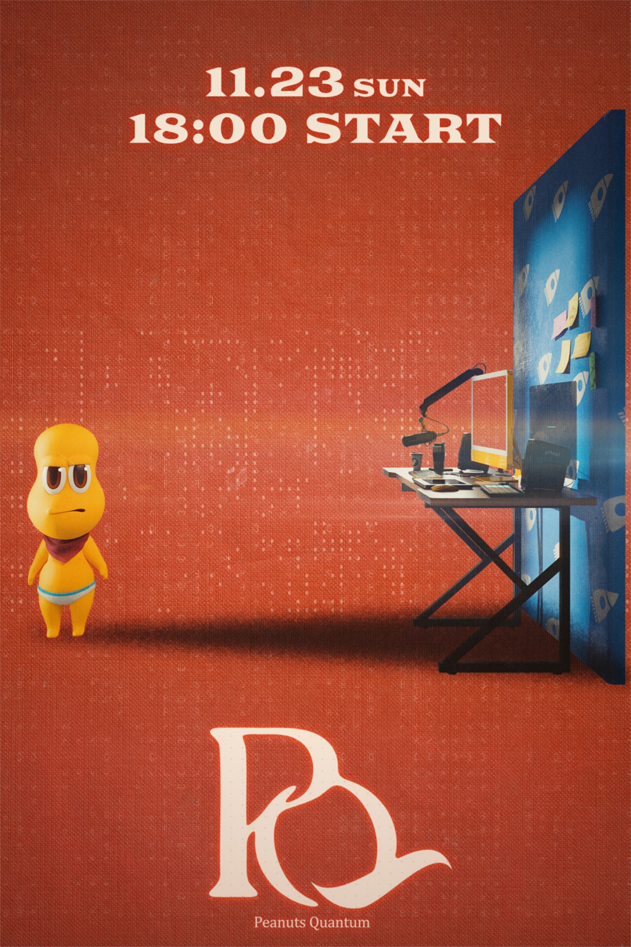 ピーナッツくん「PQ」ポスター - ピーナッツくんの“スーパースマイル