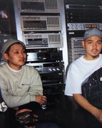 ECDとDEV LARGE。Rinky Dink Studioにて。 ©BUDDHA BRAND