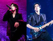 左から上原大史（Vo）、柴崎浩（G）。