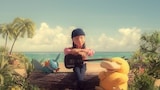 山下達郎「オノマトペISLAND」ミュージックビデオより。