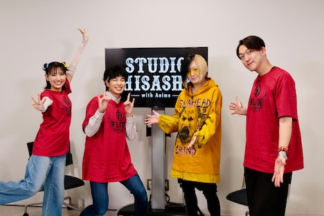 「STUDIO HISASHI with Anime」#32より、トーク収録時の様子。