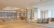 ダンスフロアとなる予定の大和市立図書館4階の「健康テラス」。