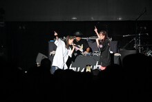 アカペラでRHYMESTER「キング オブ ステージ Part II」をラップするhy4_4yh。（撮影：浦田大作）