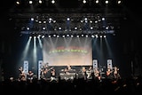 hy4_4yh、氣志團、竹原ピストル、RHYMESTERによる忌野清志郎セッションの様子。(撮影:浦田大作)