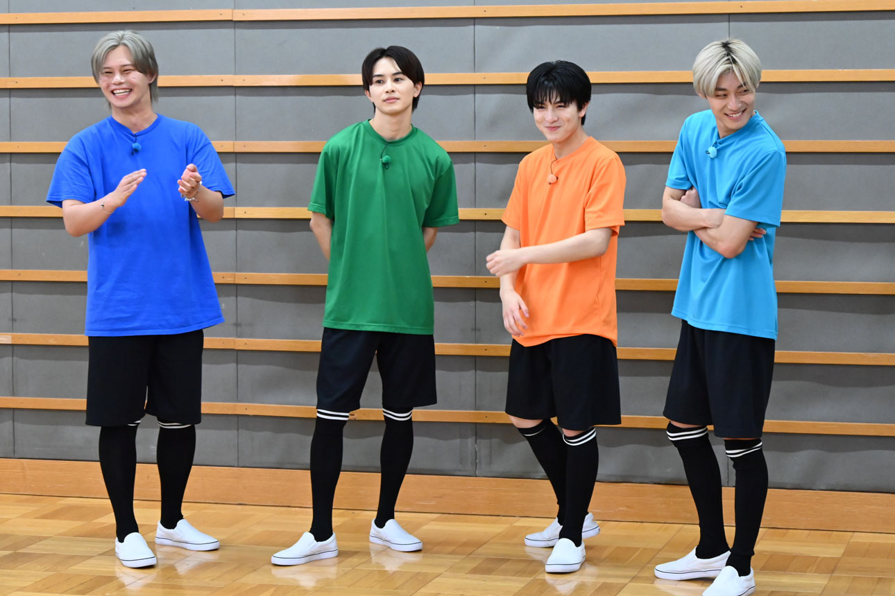 ドラマ班の4人。