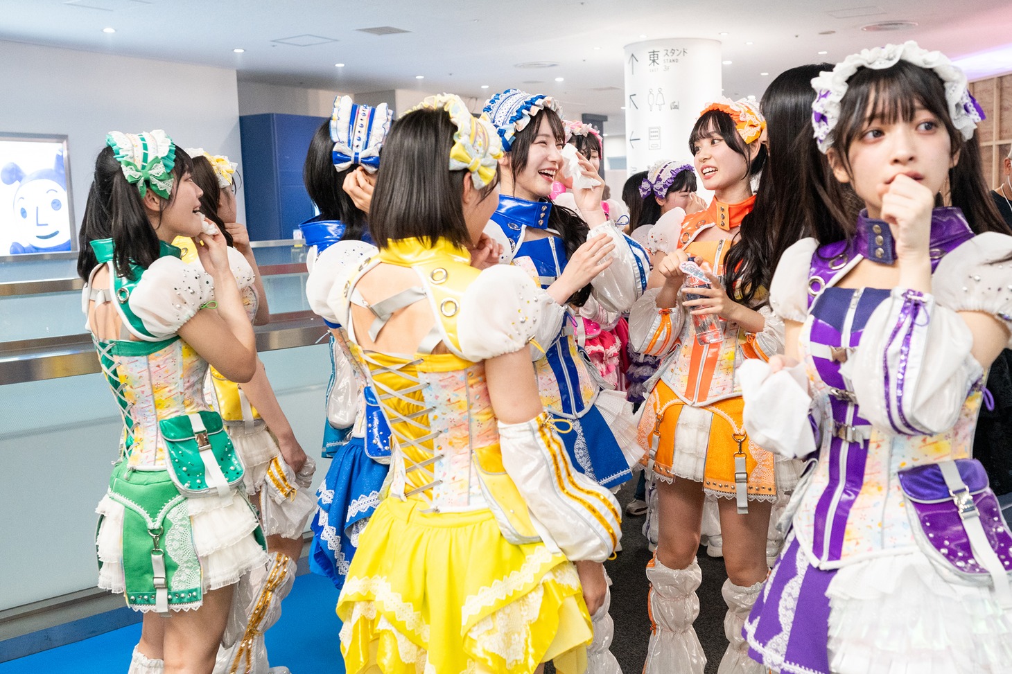 終演後の虹のコンキスタドール。
