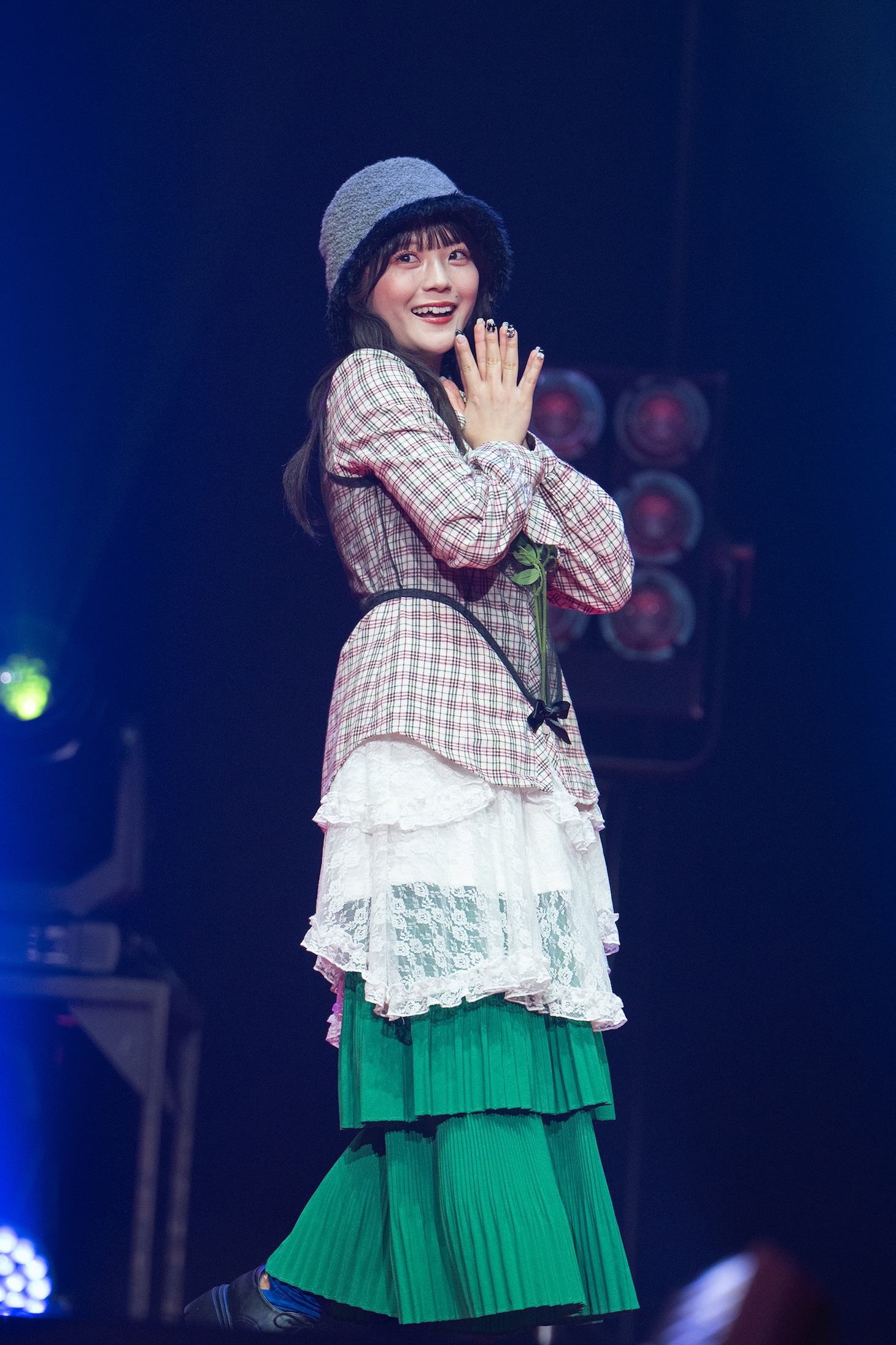 「Zipper」ファッションショーに登場した音咲あやね（PinkySpice）。