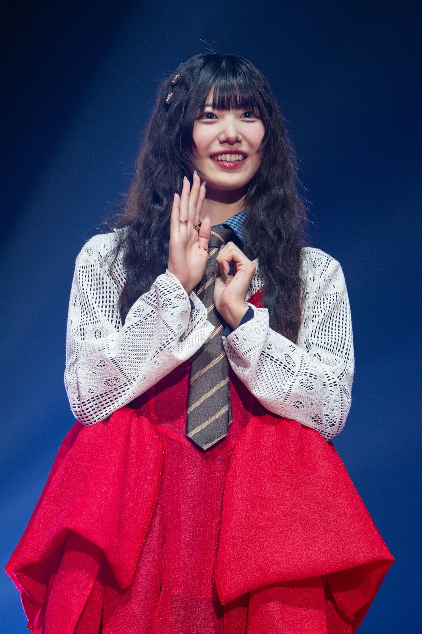 「Zipper」ファッションショーに登場した奥田彩友（SWEET STEADY）