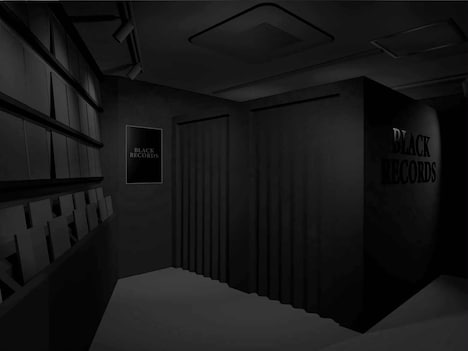 「BLACK RECORDS」の内装イメージ。